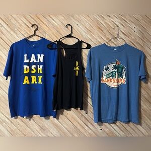 Landshark Beer T Shirts & Tank & Winter Tuque & Socks Bundle gf pack